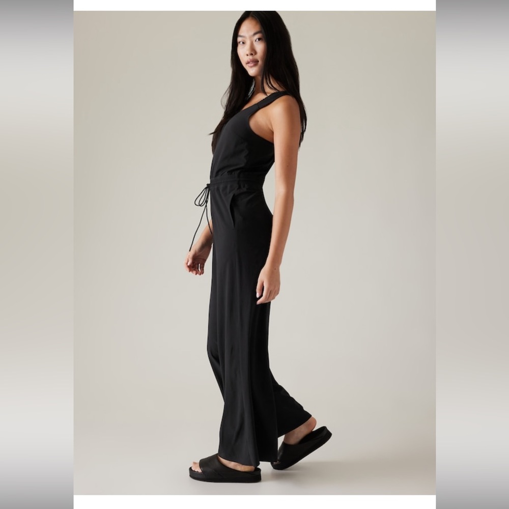 Athleta Savannah Jumpsuit // Black - Picture 2 of 16